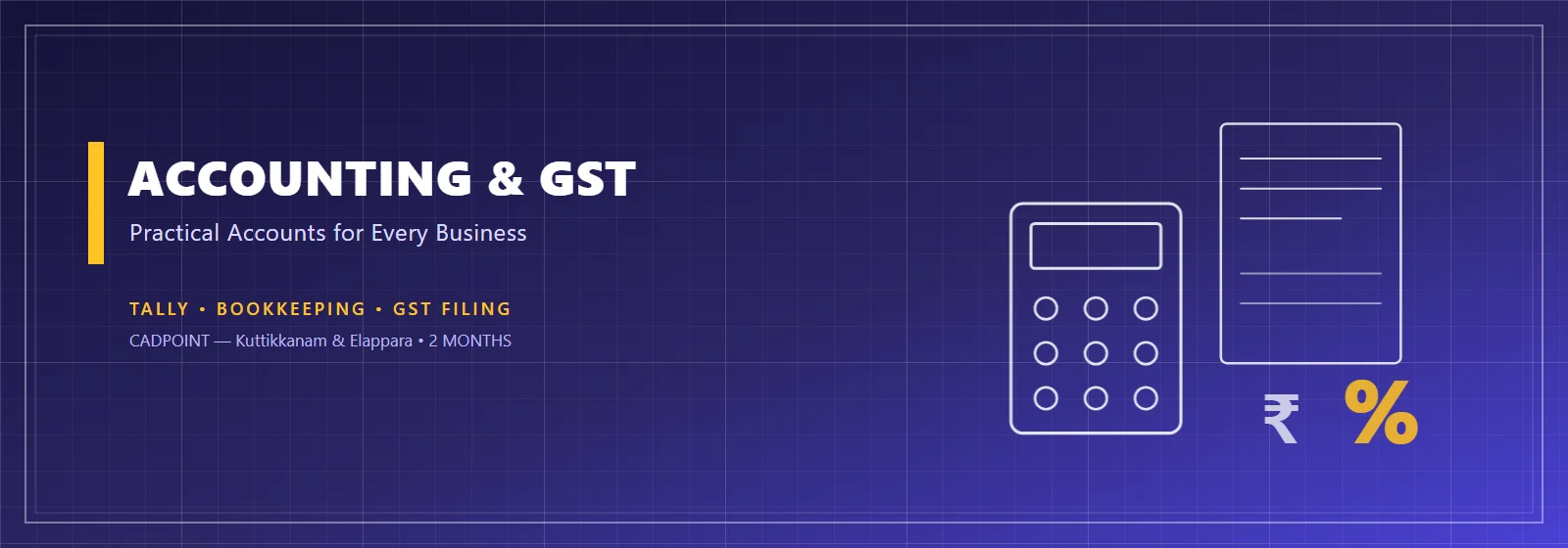 Accounting and GST course at CADPOINT