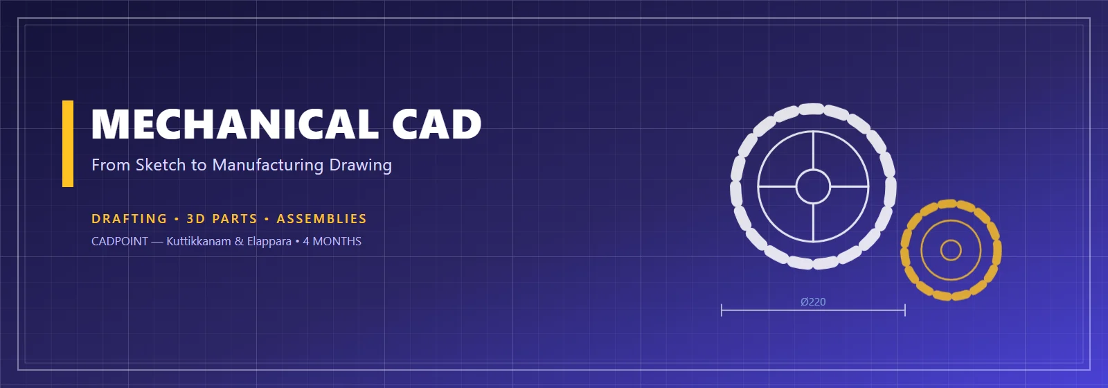 Mechanical CAD course at CADPOINT