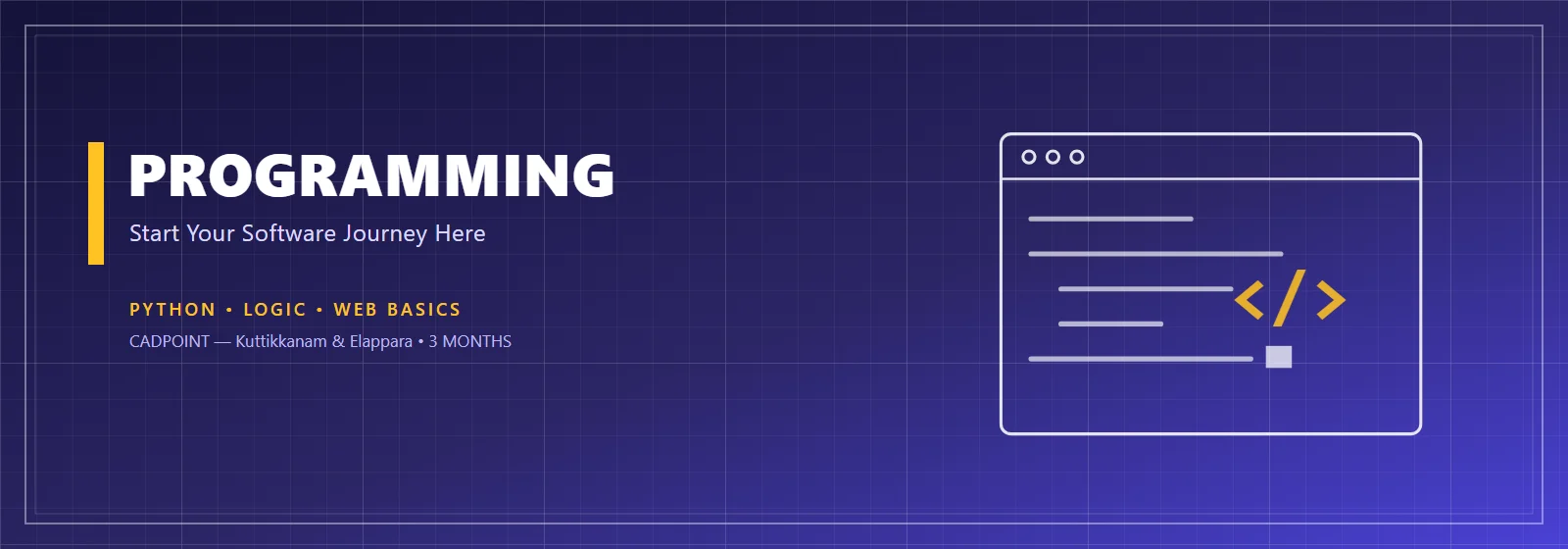 Programming Courses course at CADPOINT