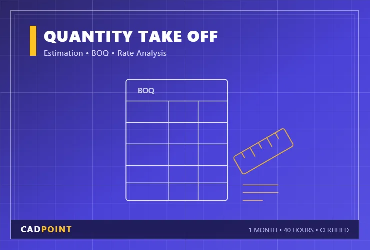 QTO (Quantity Take Off) course — CADPOINT